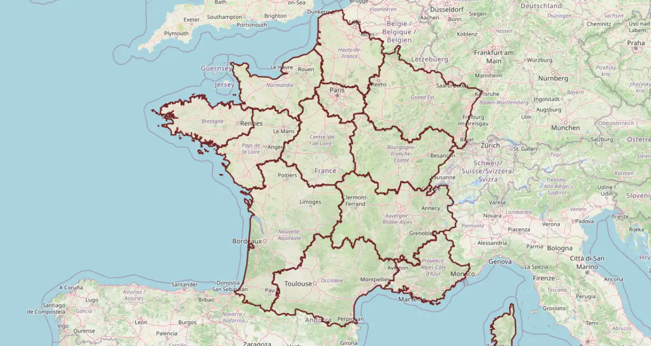 Carte de la ville de Courchevel