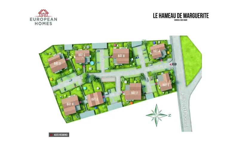 Vue du programme à Vouneuil Sous Biard