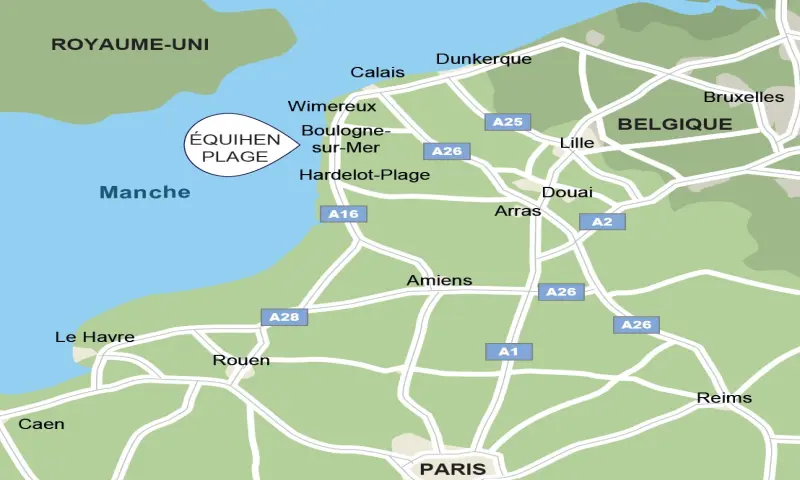 Vue du programme à Equihen Plage