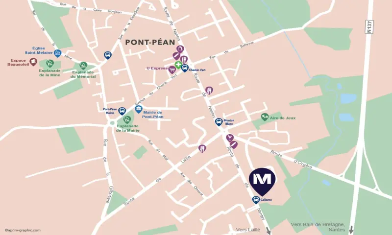 Vue du programme à Pont Pean