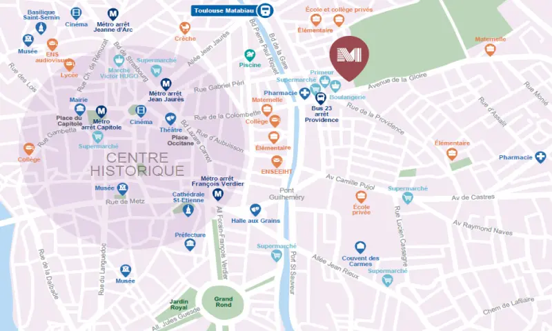 Vue du programme à Toulouse