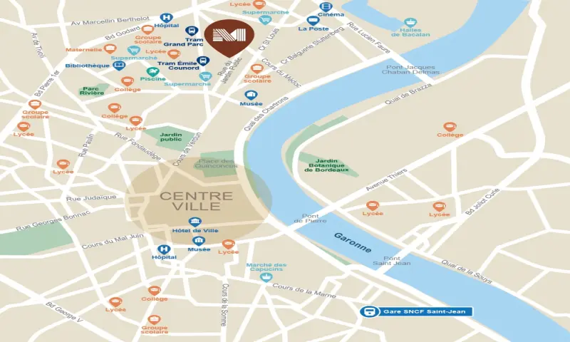 Vue du programme à Bordeaux