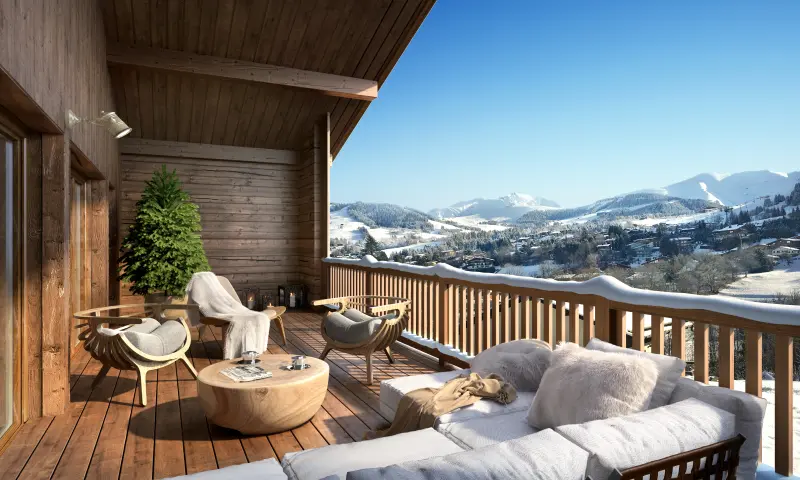 Vue du programme à Megève
