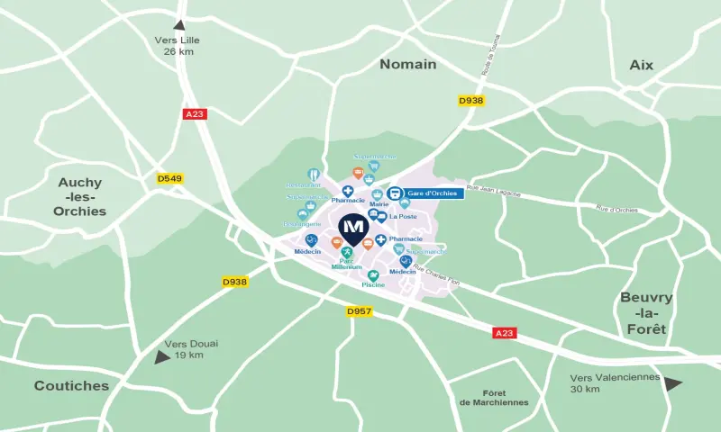 Vue du programme à Orchies