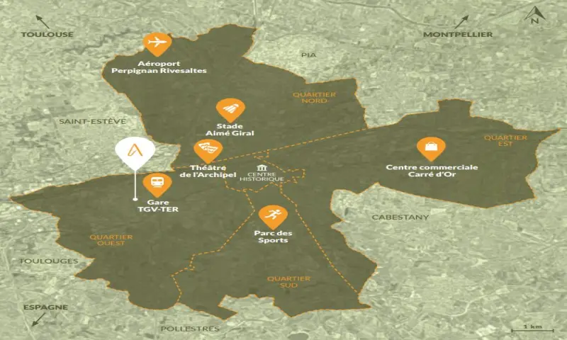 Vue du programme à Perpignan