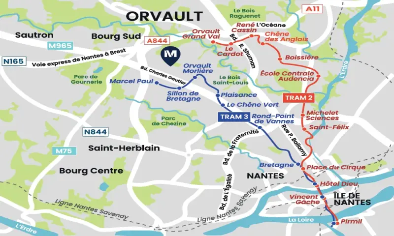 Vue du programme à Orvault