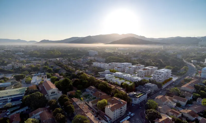 Vue du programme à Marseille 9e