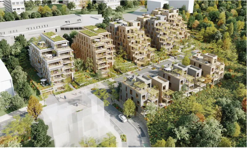 Vue du programme à Rillieux La Pape