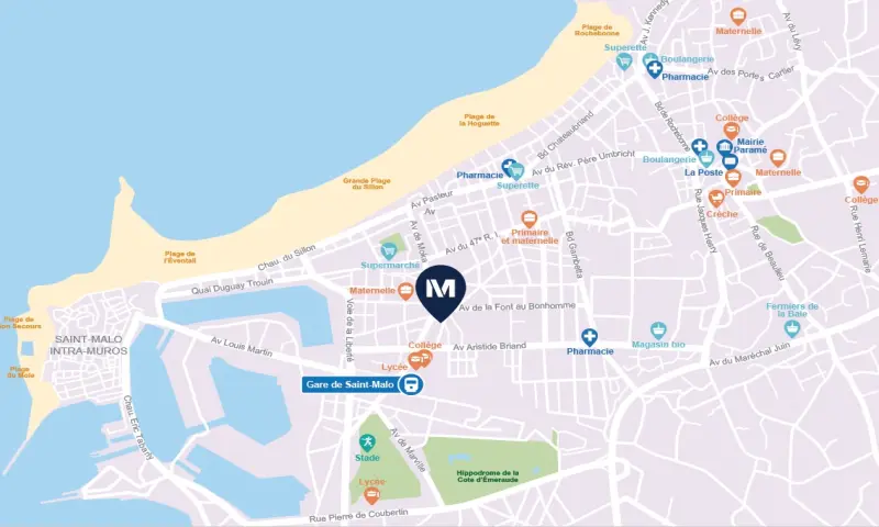 Vue du programme à Saint Malo