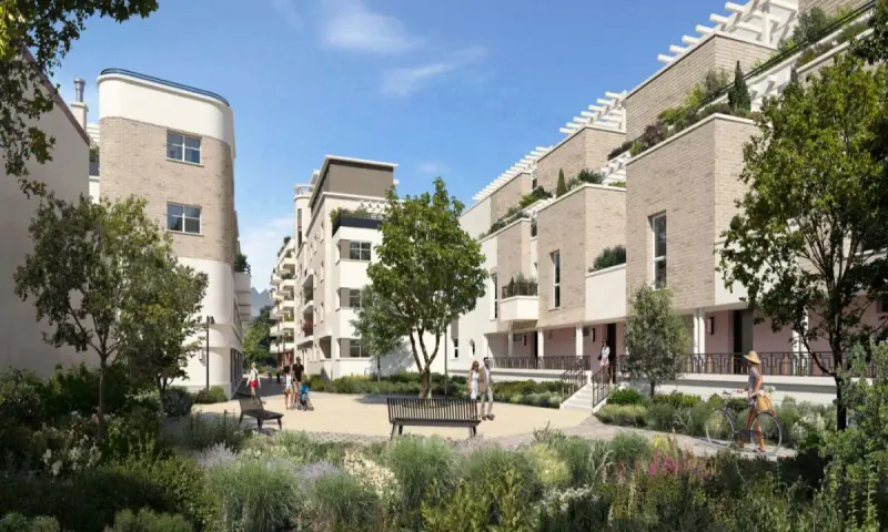 Vue du programme à Villeneuve La Garenne