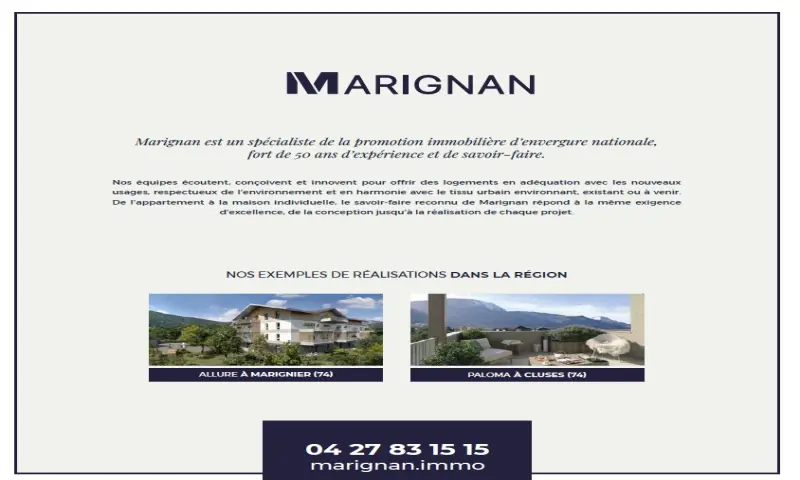 Vue du programme à La Roche Sur Foron