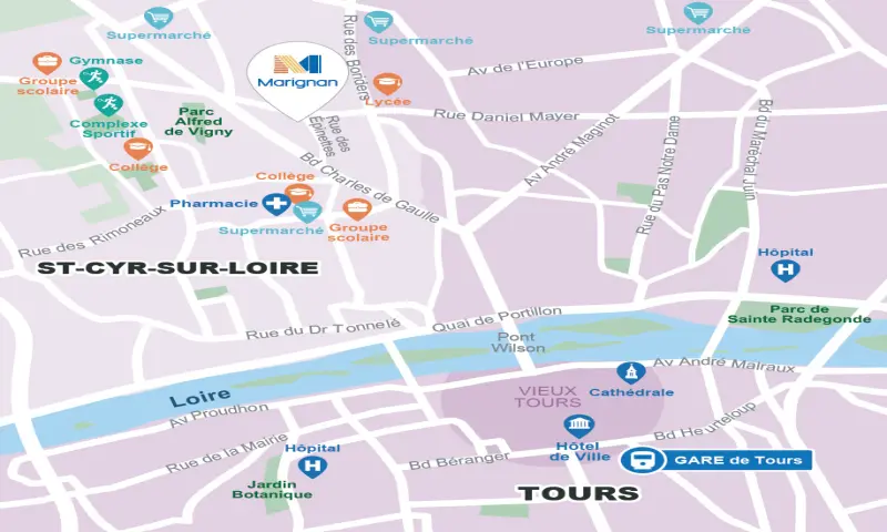 Vue du programme à Saint Cyr Sur Loire