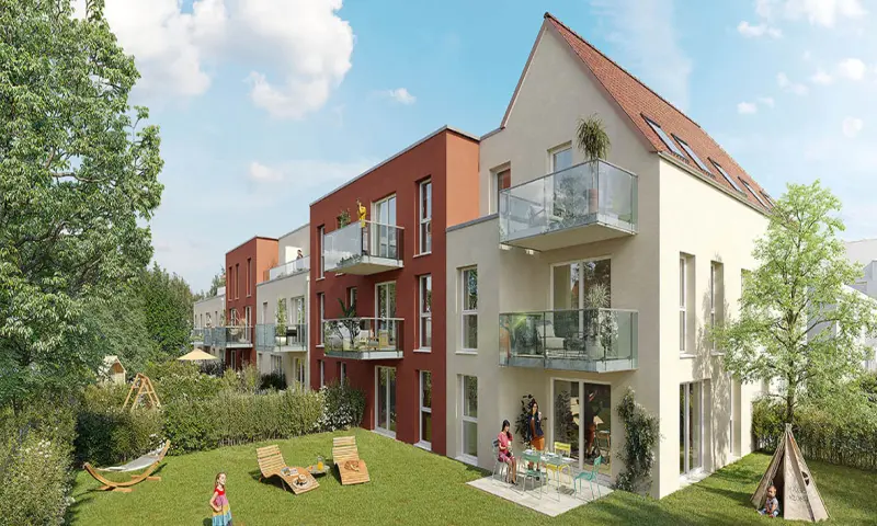 Vue du programme à Villeneuve D'ascq
