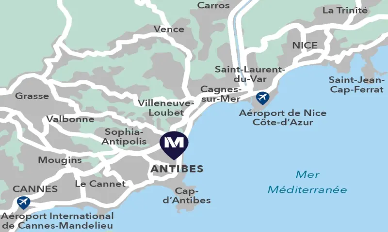Vue du programme à Antibes