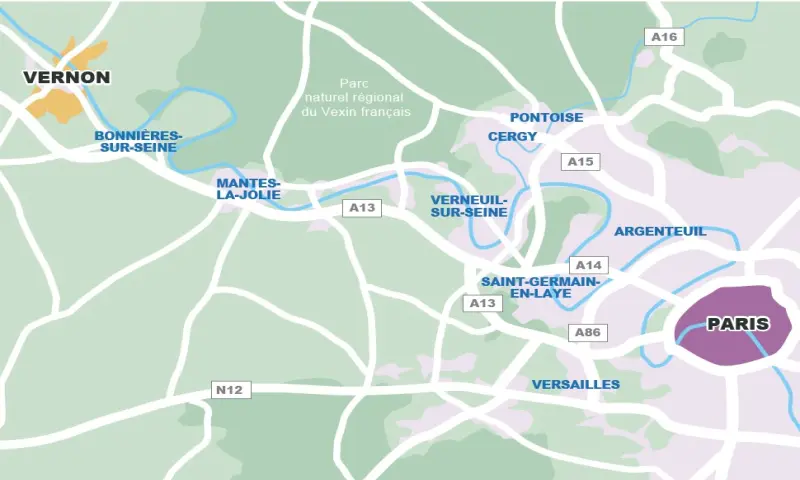 Vue du programme à Vernon