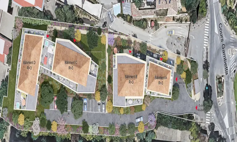 Vue du programme à Aix En Provence