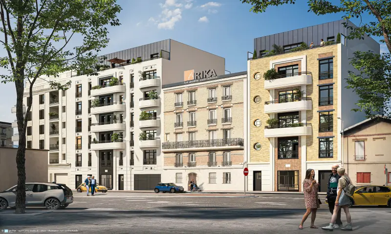 Vue du programme à Saint Ouen Sur Seine