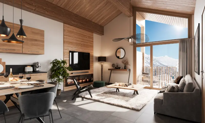 Vue du programme à Arâches La Frasse